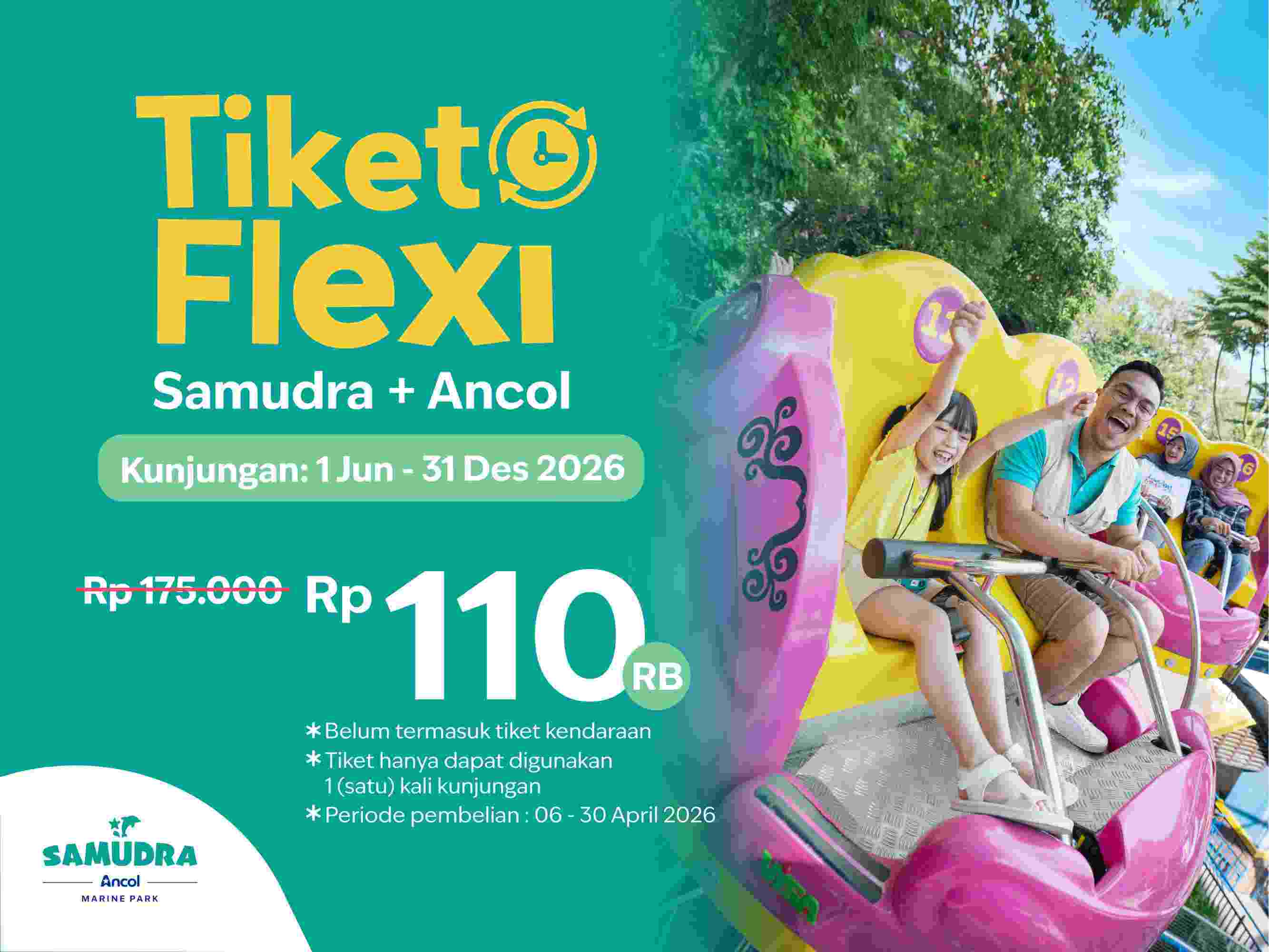 Promo Tiket Flexi Samudra + Ancol 2026, Liburan Fleksibel Lebih Hemat